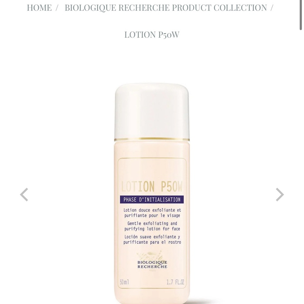Biologique Reserche P50 W 1 ounce bottle